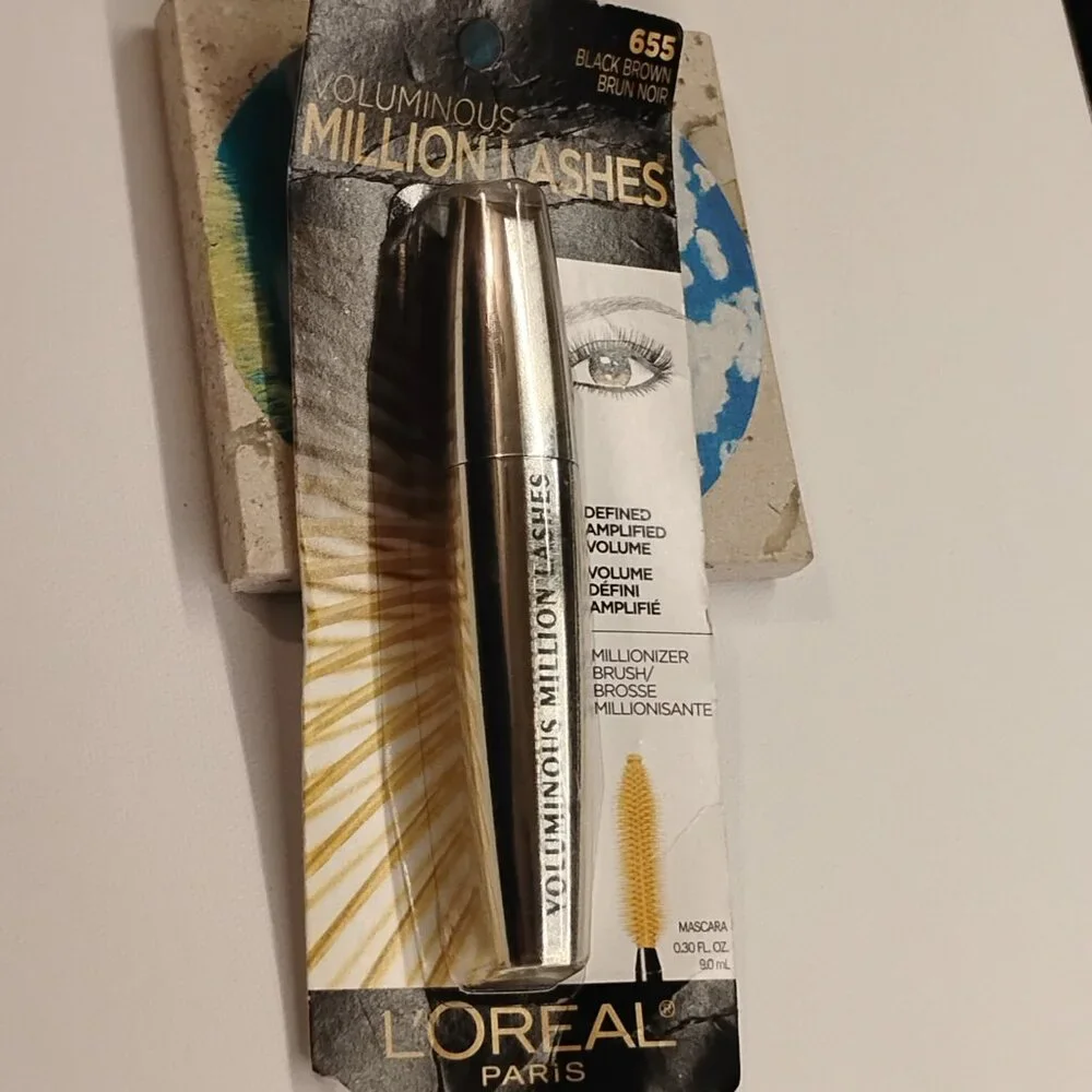 SEALED ~ L'Oreal Voluminous Million Lashes Mascara - Black Brown 655
